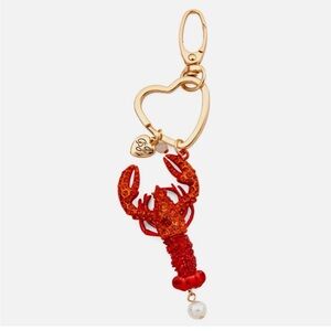 NWT ⚜️🦞⚜️ Betsey Johnson Gorgeous Lobster Key Chain Bag Charm